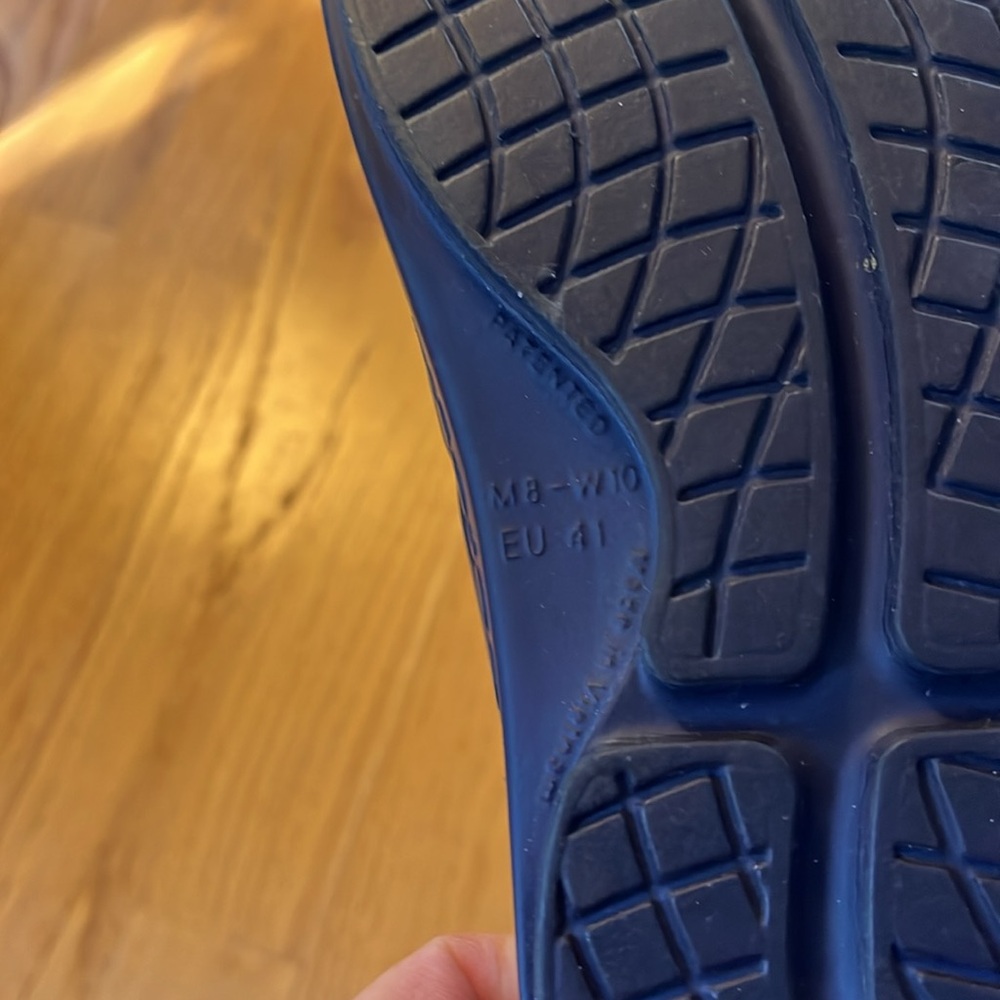 OOFOS OOriginal Sandal in navy blue Lightweight Sports Recovery Footwear w10 M8 - Picture 6 of 7